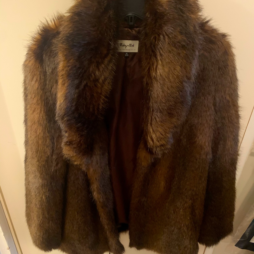 Ruby + Ed Faux Mink Coat - GREAT GIFT!
